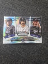 Brendan Rodgers, Sam Howard, Riley Pint 2018 Bowman Talent Pipeline Chrome card