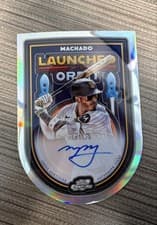 2025 Topps Cosmic Chrome Launched Into Orbit Autographs Manny Machado #LIOA-MM card