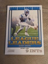 2025 Score League Leaders Kerby Joseph #7 card