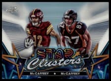 Ed McCaffrey / Luke McCaffrey 2024 Topps Chrome Cosmic Star Clusters card