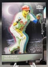 Trea Turner 2026 Topps Chrome Black Nocturnal card