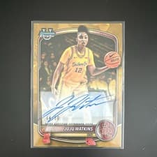 2025-26 Bowman Sapphire Chrome Prospect Autographs Sapphire Juju Watkins #CPA-JA card