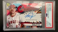 Mike Trout 2025 Topps Finest GustoGraphs card