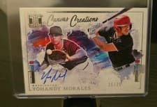 2025 Panini Impeccable Canvas Creations Signatures Yohandy Morales #28 card