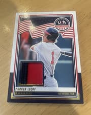 2025 Panini Stars & Stripes USA Materials Parker Leoff #USA-PL card
