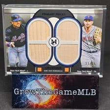 2024 Topps Museum Collection Dual Player Primary Pieces Quad Relics Legends David Wright / Mike Piazza #DPQL-PWR card