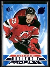 Nico Hischier 2020 SP Authentic Profiles card