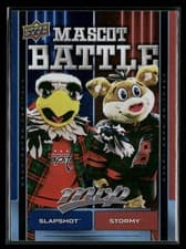 2025-26 Upper Deck MVP Mascot Battle Slapshot/Stormy #MB-12 card