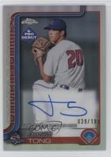 2025 Topps Pro Debut Chrome Autographs Jonah Tong #PDC-183 card