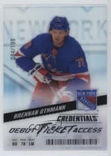 Brennan Othmann 2024-25 Upper Deck Credentials Acetate Debut Ticket Access card