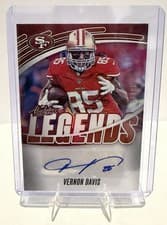 2025 Panini Absolute Absolute Legends Signatures Vernon Davis #ALS-VDS card