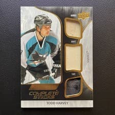 2024-25 Upper Deck Engrained Icons Complete Sticks Todd Harvey #CS-TH card