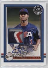 2025 Panini Stars & Stripes USA Baseball Alumni Signature Materials Enrique Bradfield Jr. #USA-EB card