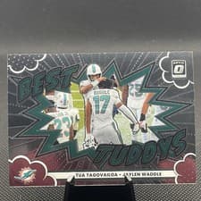 2025 Donruss Optic Best Tuddys Jaylen Waddle/Tua Tagovailoa #5 card