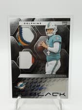 2025 Panini Black Rookie Signature Materials Quinn Ewers #26 card