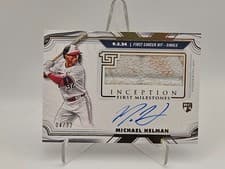 2025 Topps Inception MLB First Milestone Autograph Relics Michael Helman #FMAR-MH card