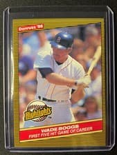 Wade Boggs 1986 Donruss Highlights card