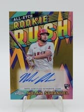 2024 Topps Chrome Update All-Etch Rookie Rush Autograph Nolan Schanuel #CURR-NS card
