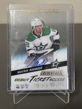 2024-25 Upper Deck Credentials Acetate Debut Ticket Access Mavrik Bourque #DTAA-MB card