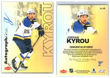 2025-26 Flair Autographics Jordan Kyrou #A-JK card