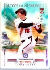 Coby Mayo 2025 Panini Boys of Summer Base Set card