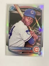 2025 Bowman Draft Base RetroFractor Lou Brock #BD-202 card
