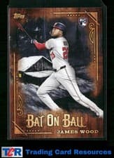 2025 Topps X Bob Ross: The Joy of Baseball Bat on Ball James Wood #BOB-4 card
