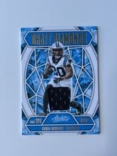2025 Panini Absolute Draft Diamonds Jersey Chuba Hubbard #DDJ-CHU card