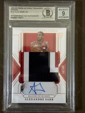 Alex Sarr 2024-25 Panini National Treasures card