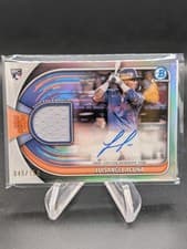 2025 Bowman Chrome Auto Relics Luisangel Acuña #BCAR-LA card