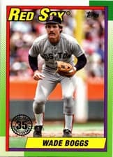 2025 Topps 1990 Topps Baseball (Series One) Wade Boggs #T90-7 card