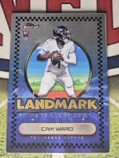 2025 Finest Landmark Metal Series Cam Ward #LMS-1 card