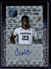 2025-26 Topps Shopping Spree Signatures Cedric Coward #SSA-CC card