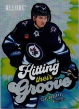 2025-26 Upper Deck Allure Hitting Their Groove Cole Perfetti #HTG-8 card