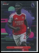 Bukayo Saka 2026 Topps Finest Premier League card
