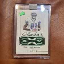 2025 Panini Flawless Retro Flawless Calvin Johnson #5 card