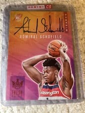 2019 Panini Court Kings Fresh Paint Autographs Admiral Schofield #FP-ASC