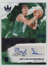 2024-25 Panini Court Kings Impressionist Ink Autographs Baylor Scheierman #II-BAY card