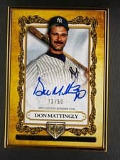 2025 Topps Gilded Collection Topps Gallery of Gold Autographs Don Mattingly #GOG-DMA card