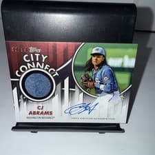 2026 Topps City Connect Swatch Autograph Relics CJ Abrams #CCAR-CA card