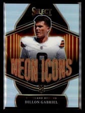 2025 Panini Select Neon Icons Dillon Gabriel #6 card