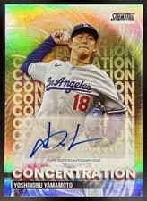 2025 Stadium Club Concentration Autographs Yoshinobu Yamamoto #TVA-YY card