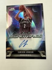 2025-26 Topps Cosmic Chrome Singularity Signatures Cameron Johnson #SS-CJ card