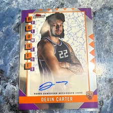 2024-25 Finest Rookie Finest Autographs Devin Carter #RFA-DC card