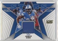Jahmyr Gibbs 2025 Panini Score Stars of the NFL Jersey card
