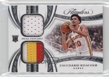 2024-25 Panini Flawless Flawless Memorabilia Zaccharie Risacher #25 card