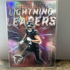 2025 Topps Chrome Lightning Leaders Drake London #LL-14 card