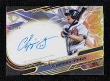 2025 Topps Diamond Icons Icons Chrome Autographs Chipper Jones #ACC-CJ card