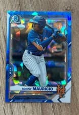 Ronny Mauricio 2021 Bowman Draft Sapphire card