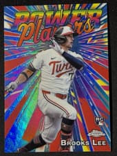 2025 Topps Chrome Logofractor Edition Power Players Brooks Lee #PP-23 card
